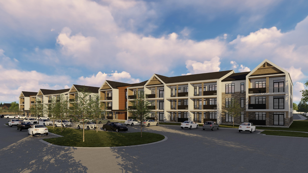 Rendering of building from page 10 of the file '2020-10-13 - Condominium Renderings - D07-16-20-0026'