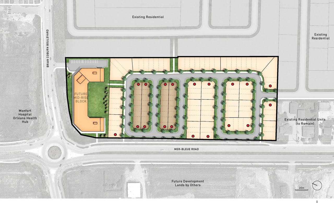 Construction site plan for project from page 11 of the file '2021-04-15 - Urban Design Brief - D07-16-21-0001'