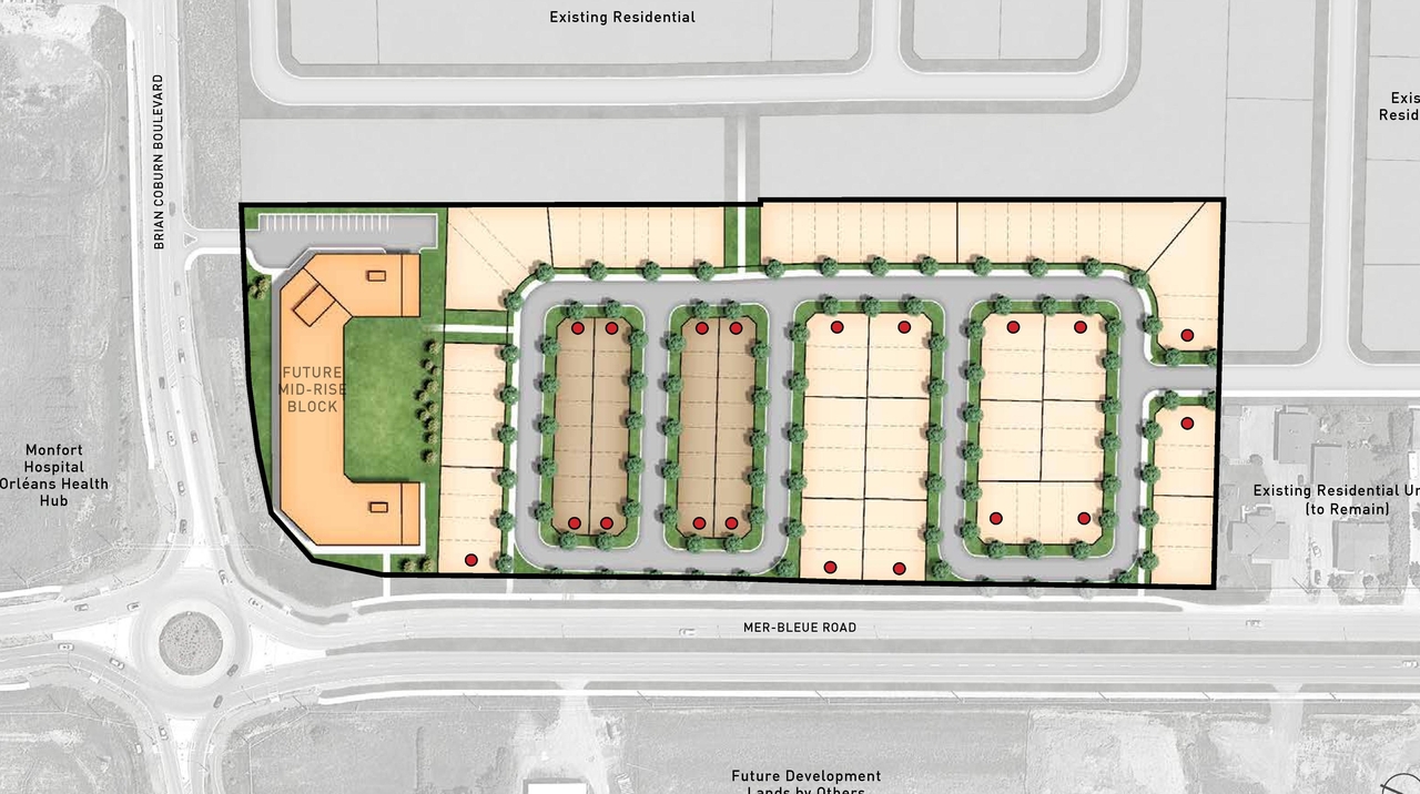 Construction site plan for project from page 11 of the file '2021-04-15 - Urban Design Brief - D07-16-21-0001'