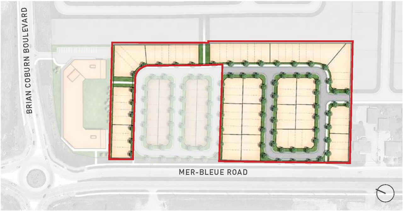 Construction site plan for project from page 12 of the file '2021-04-15 - Urban Design Brief - D07-16-21-0001'