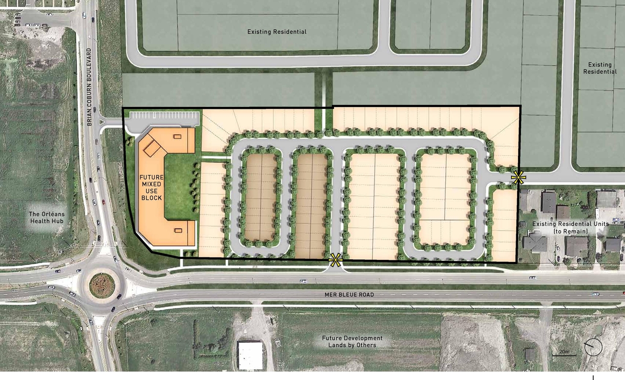 Construction site plan for project from page 11 of the file '2021-06-17 - Urban Design Brief - D07-16-21-0001'