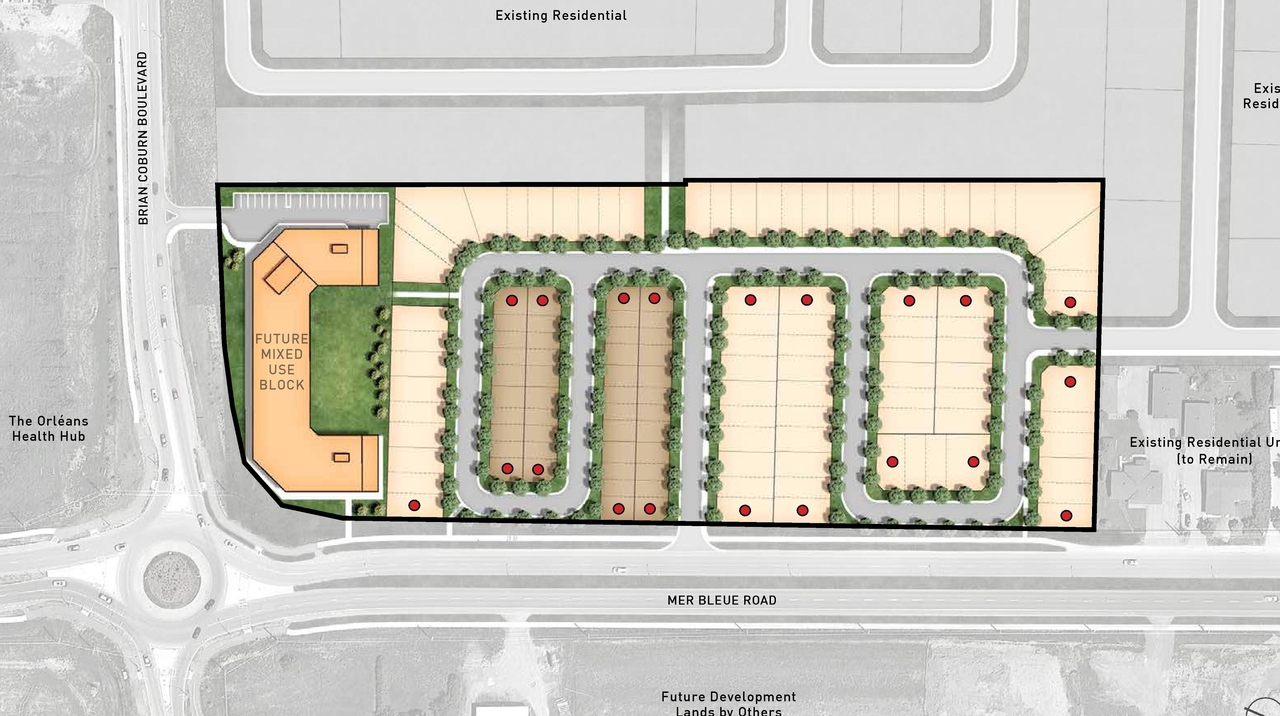 Construction site plan for project from page 13 of the file '2021-06-17 - Urban Design Brief - D07-16-21-0001'