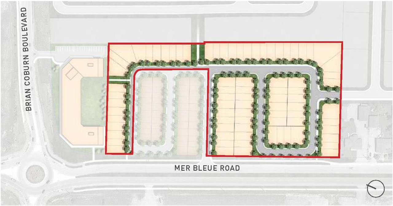 Construction site plan for project from page 14 of the file '2021-06-17 - Urban Design Brief - D07-16-21-0001'