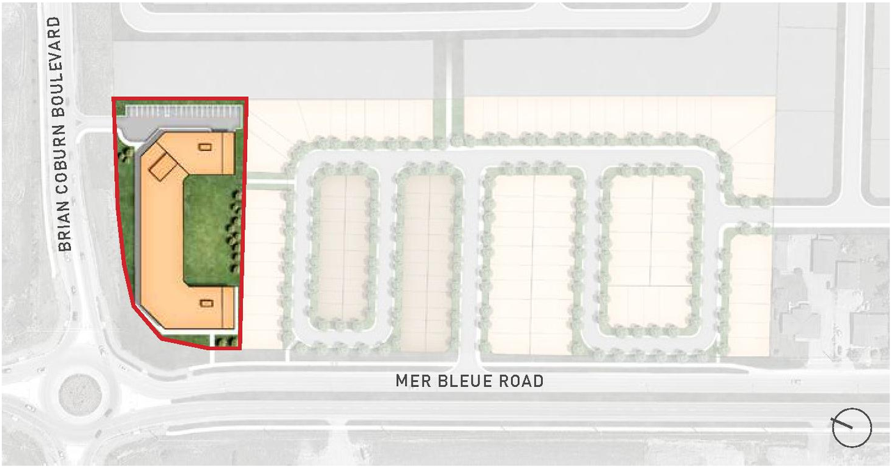 Construction site plan for project from page 16 of the file '2021-06-17 - Urban Design Brief - D07-16-21-0001'