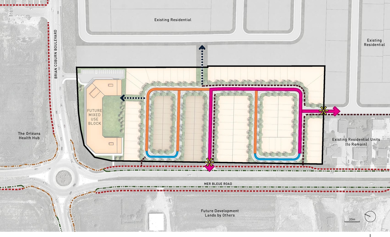 Construction site plan for project from page 19 of the file '2021-06-17 - Urban Design Brief - D07-16-21-0001'