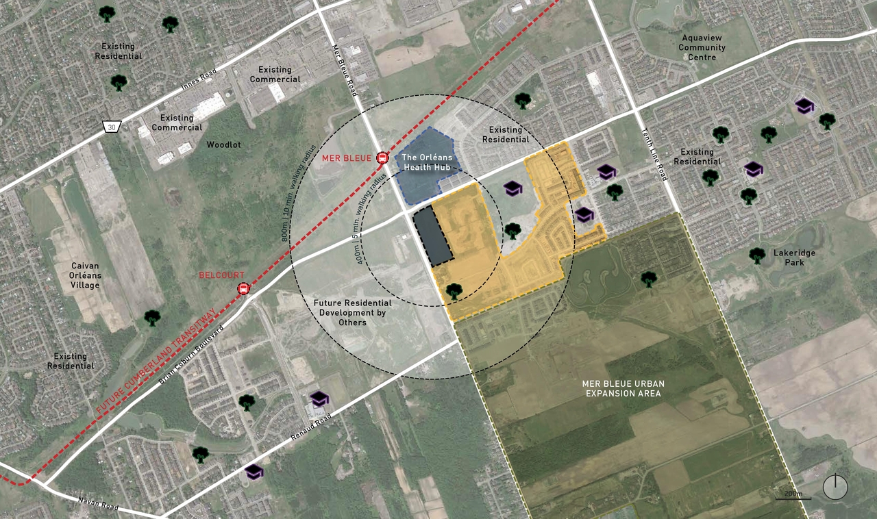 Construction site plan for project from page 7 of the file '2021-06-17 - Urban Design Brief - D07-16-21-0001'