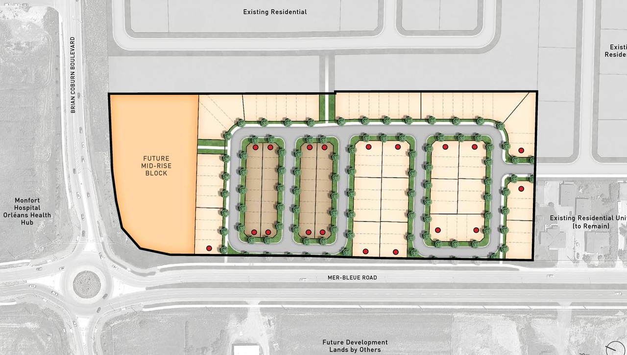 Construction site plan for project from page 6 of the file '2021-01-08 - Urban Design Brief - D07-16-21-0001'