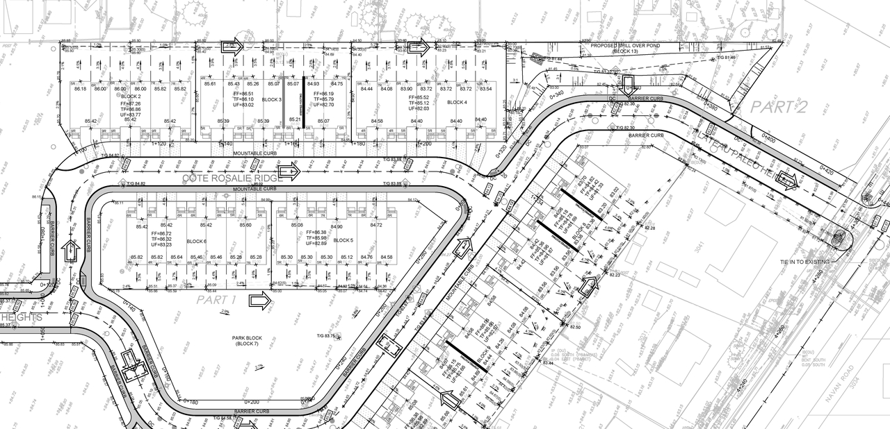 Construction site plan for project from page 13 of the file '2024-09-23 - Subdivision Design Drawings - D07-16-21-0027'
