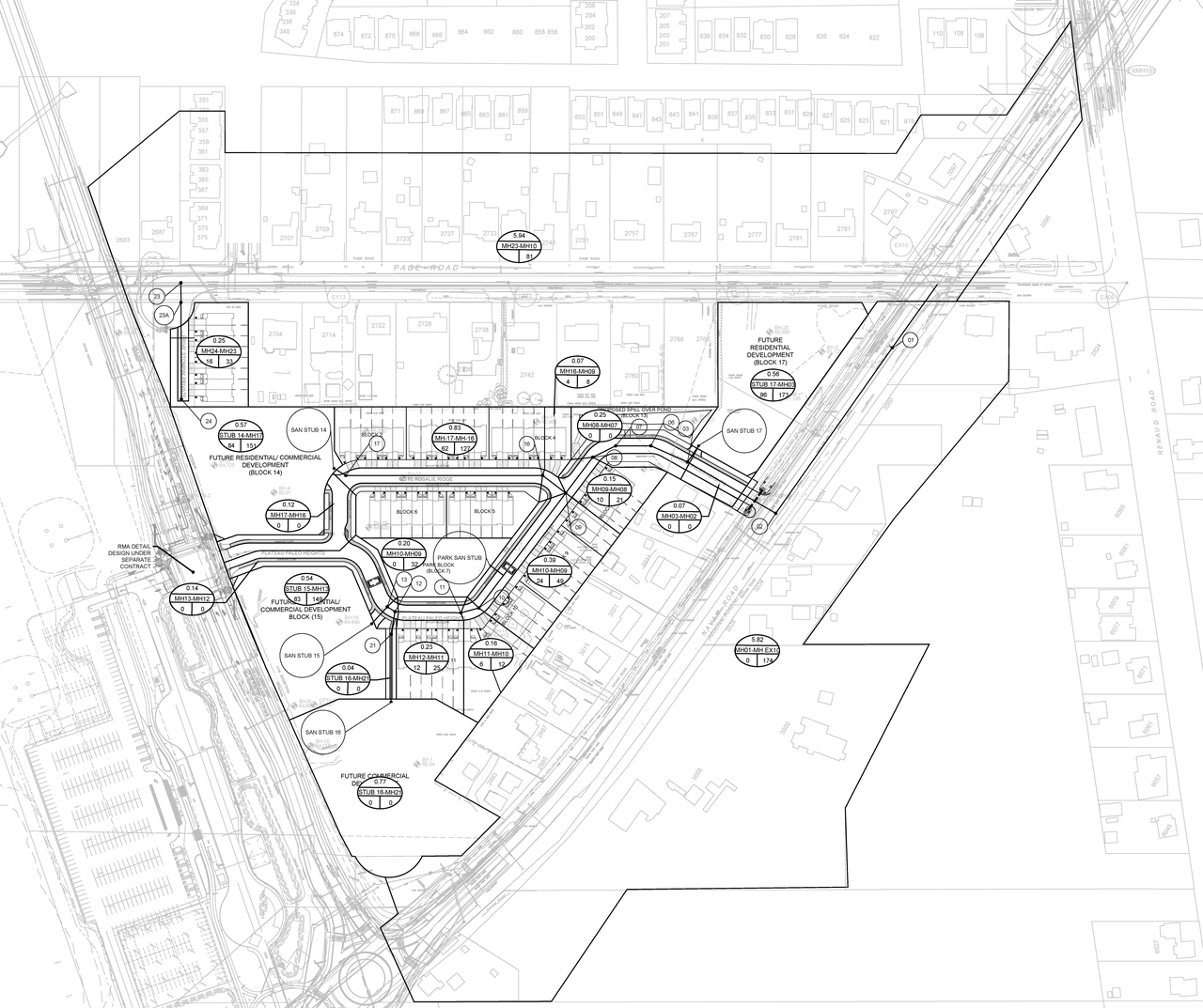 Construction site plan for project from page 16 of the file '2024-09-23 - Subdivision Design Drawings - D07-16-21-0027'