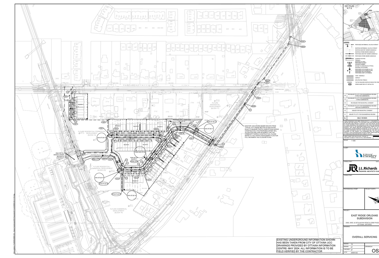 Construction site plan for project from page 3 of the file '2024-09-23 - Subdivision Design Drawings - D07-16-21-0027'