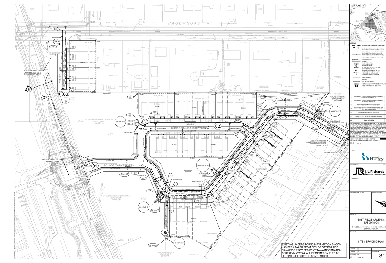 Construction site plan for project from page 4 of the file '2024-09-23 - Subdivision Design Drawings - D07-16-21-0027'