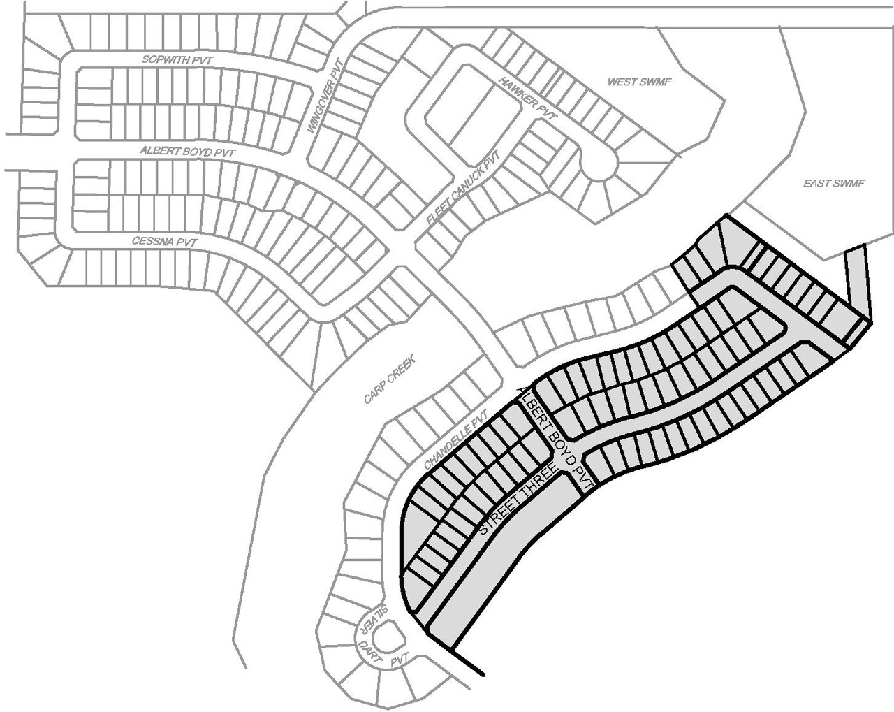 Construction site plan for project from page 1 of the file '2024-07-26 - Geometric Road Design Drawing 1 & 2 - D07-16-22-0017'