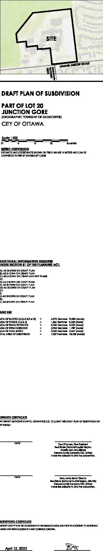 Construction site plan for project from page 104 of the file '2024-04-23 - Planning Rationale & Design Brief - D07-16-23-0005'