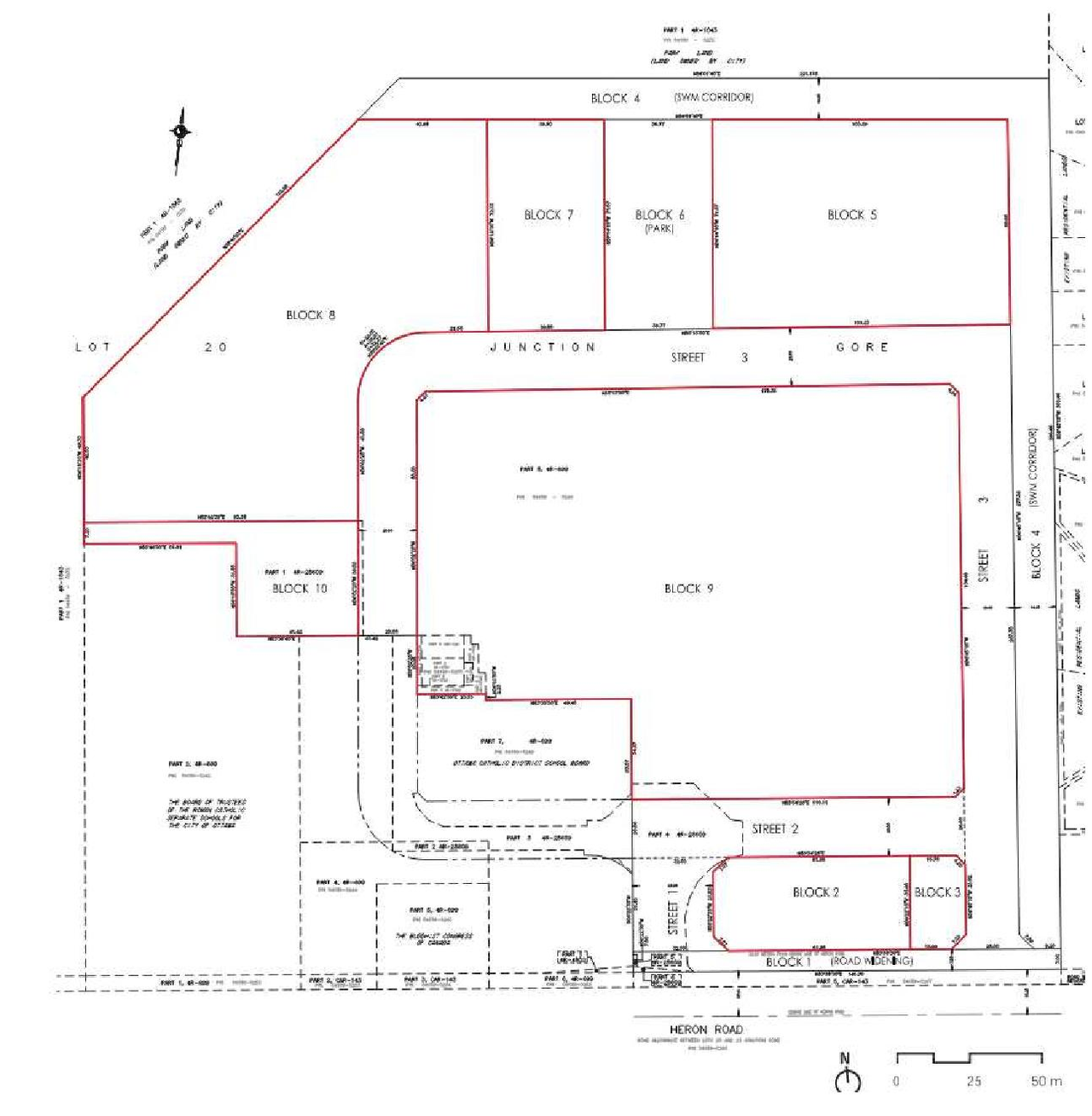 Construction site plan for project from page 39 of the file '2024-04-23 - Planning Rationale & Design Brief - D07-16-23-0005'