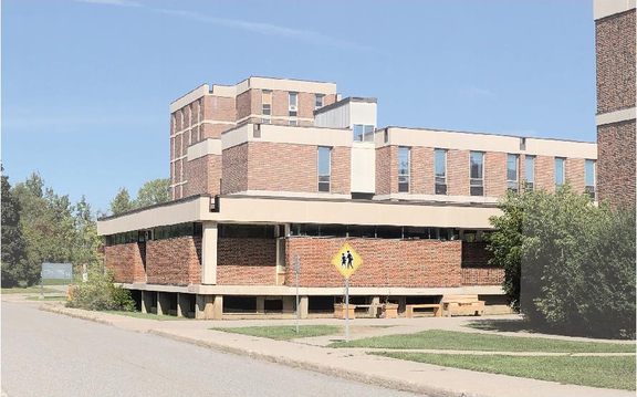 Rendering of building from page 92 of the file '2024-04-23 - Planning Rationale & Design Brief - D07-16-23-0005'
