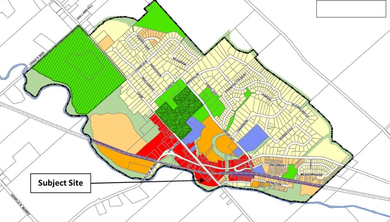 Construction site plan for project from page 7 of the file '2025-03-12 - Urban Design Brief - D07-16-23-0008'