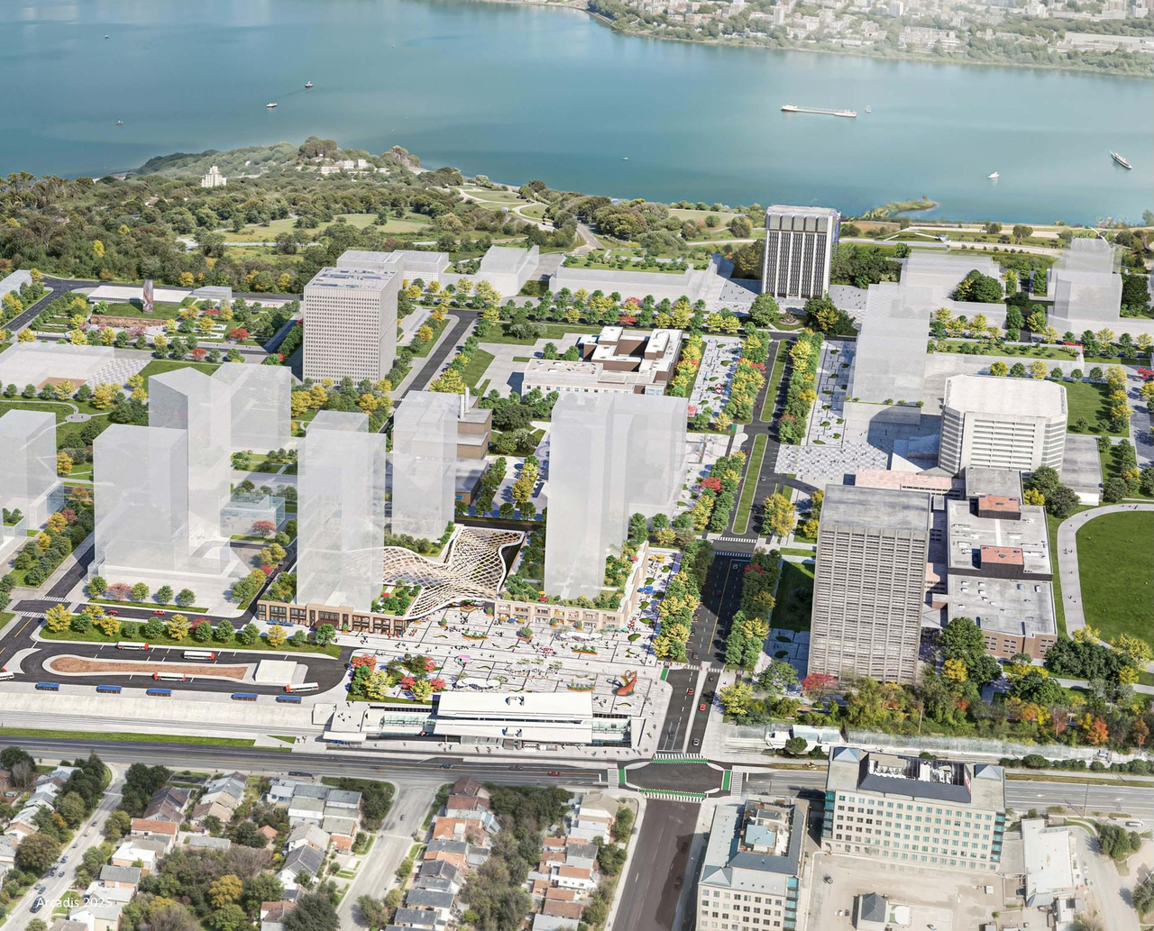 Rendering of building from page 2 of the file '2025-09-26 - Urban Design Review Panel - D07-16-24-0022'