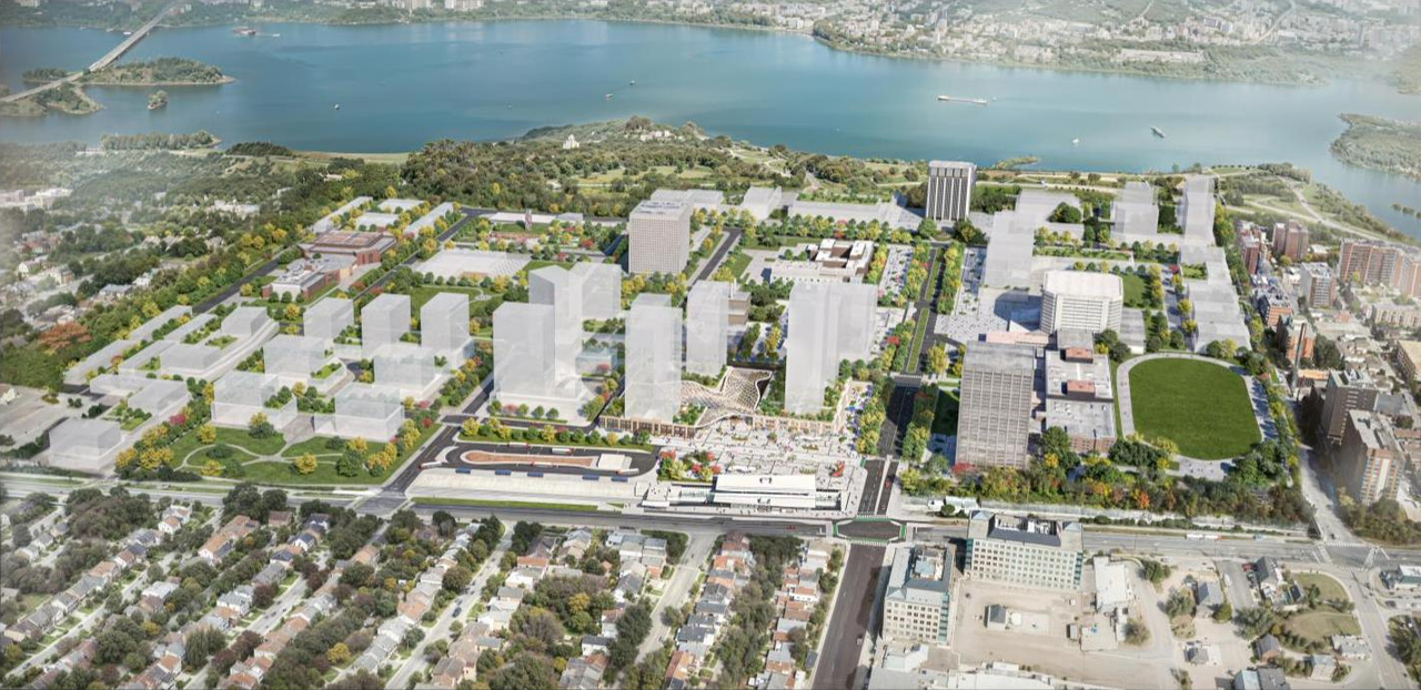 Rendering of building from page 28 of the file '2025-09-26 - Urban Design Review Panel - D07-16-24-0022'