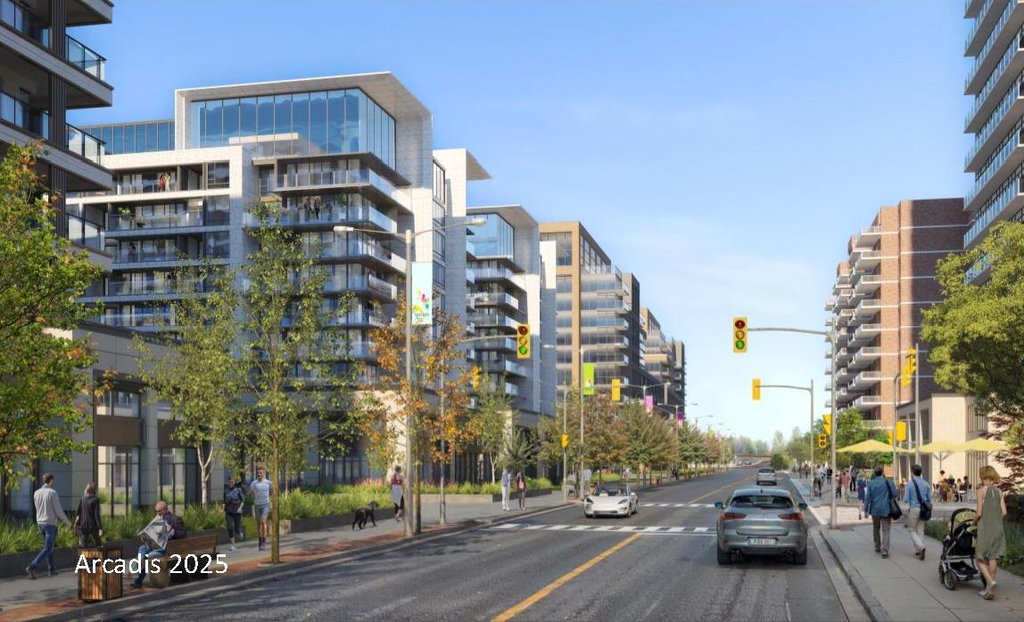 Rendering of building from page 28 of the file '2025-09-26 - Urban Design Review Panel - D07-16-24-0022'