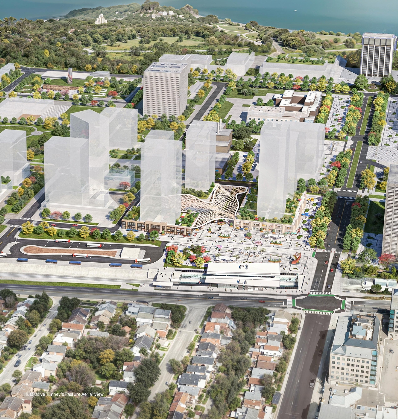 Rendering of building from page 2 of the file '2024-12-09 - Urban Design Brief - D07-16-24-0022'