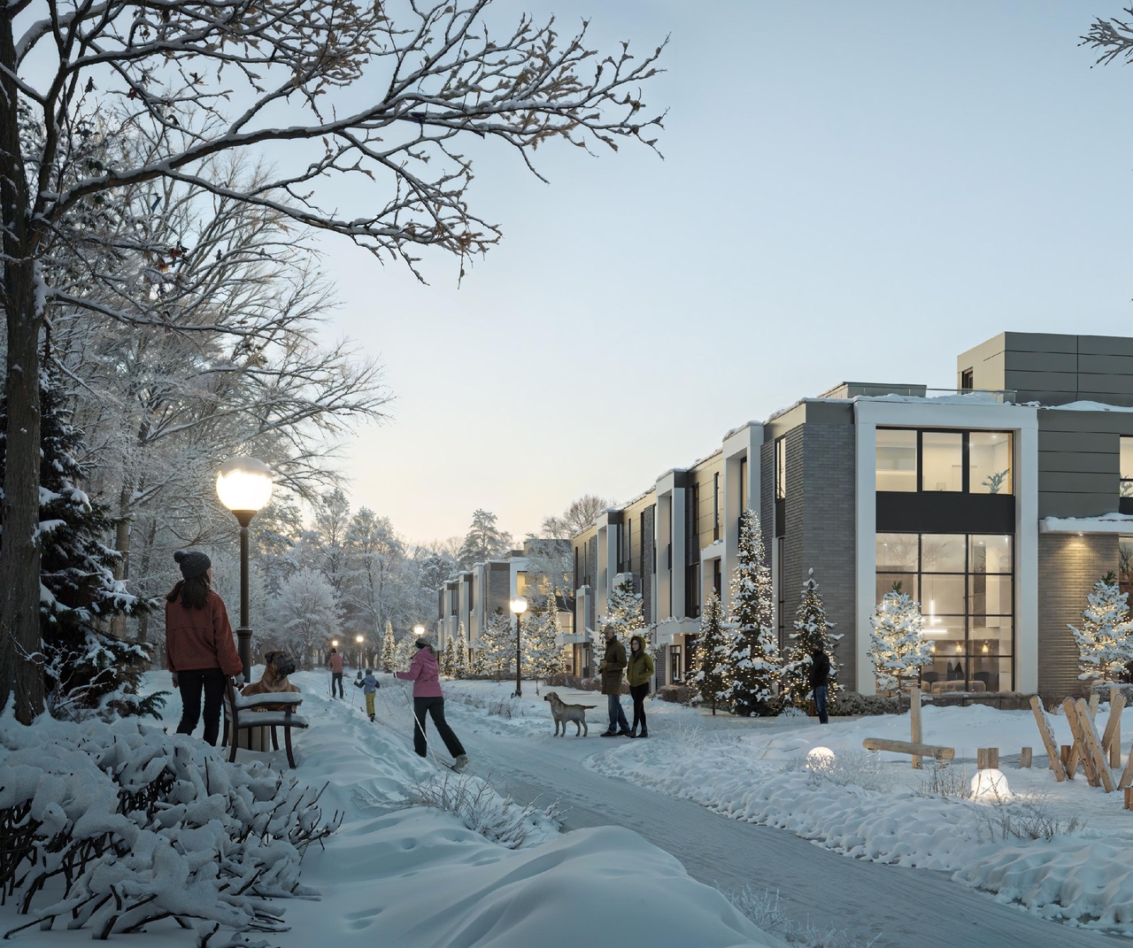 Rendering of building from page 46 of the file '2024-12-09 - Urban Design Brief - D07-16-24-0022'