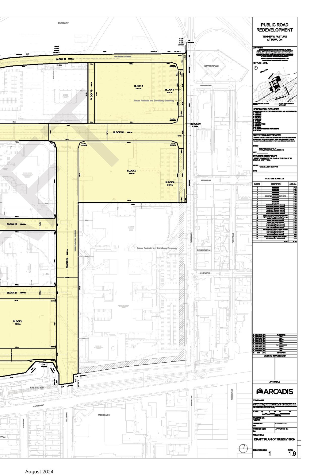 Construction site plan for project from page 49 of the file '2024-12-09 - Urban Design Brief - D07-16-24-0022'