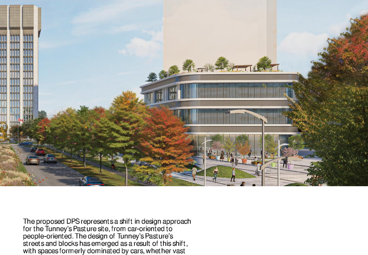 Rendering of building from page 7 of the file '2024-12-09 - Urban Design Brief - D07-16-24-0022'
