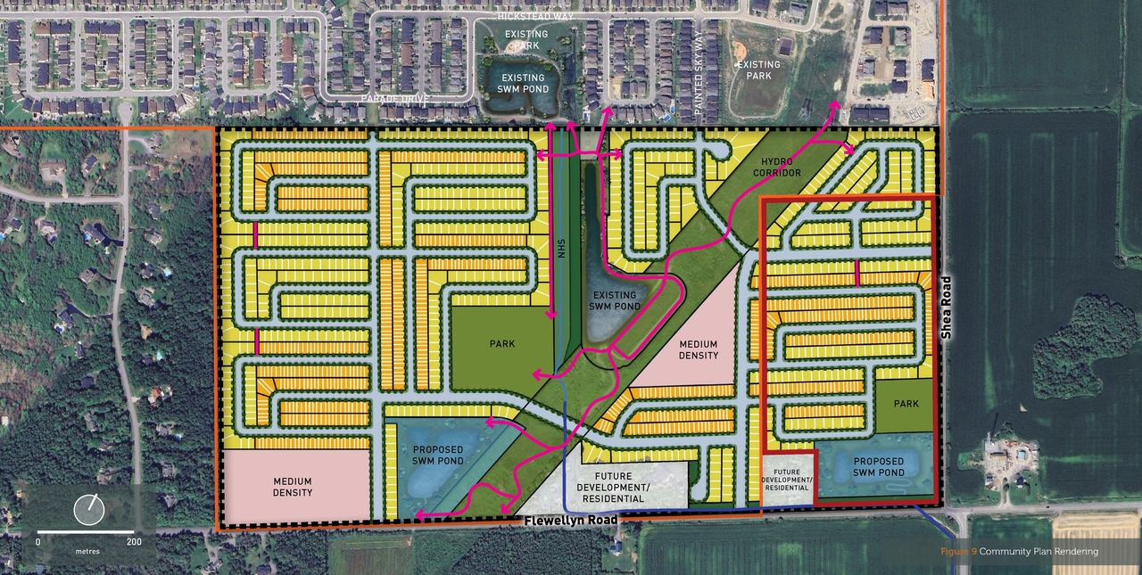 Construction site plan for project from page 15 of the file '2025-07-02 - Urban Design Brief - D07-16-25-0011'