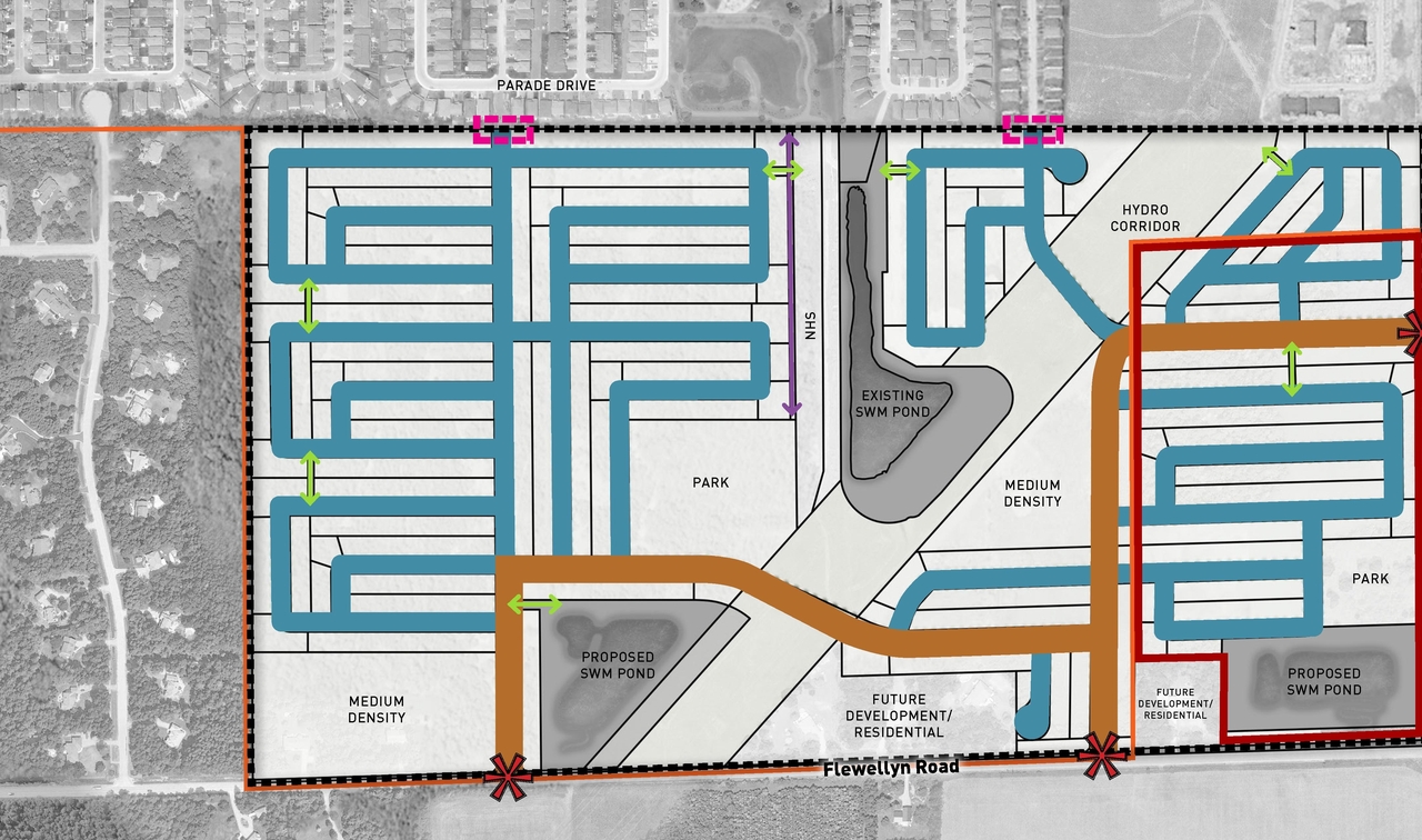 Construction site plan for project from page 29 of the file '2025-07-02 - Urban Design Brief - D07-16-25-0011'