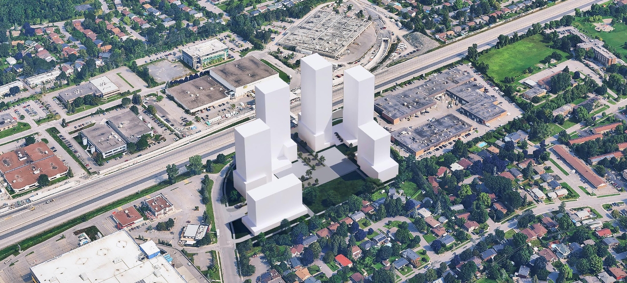 Rendering of building from page 1 of the file '2025-12-24 - Urban Design Brief - D07-16-25-0021'