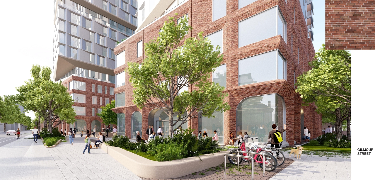 Rendering of building from page 20 of the file '2026-01-27 - Design Brief - D09-04-20-0013'