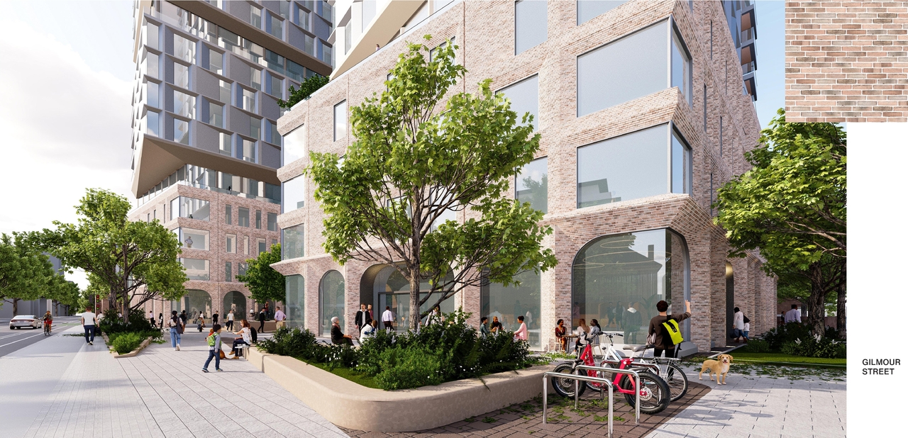 Rendering of building from page 21 of the file '2026-01-27 - Design Brief - D09-04-20-0013'