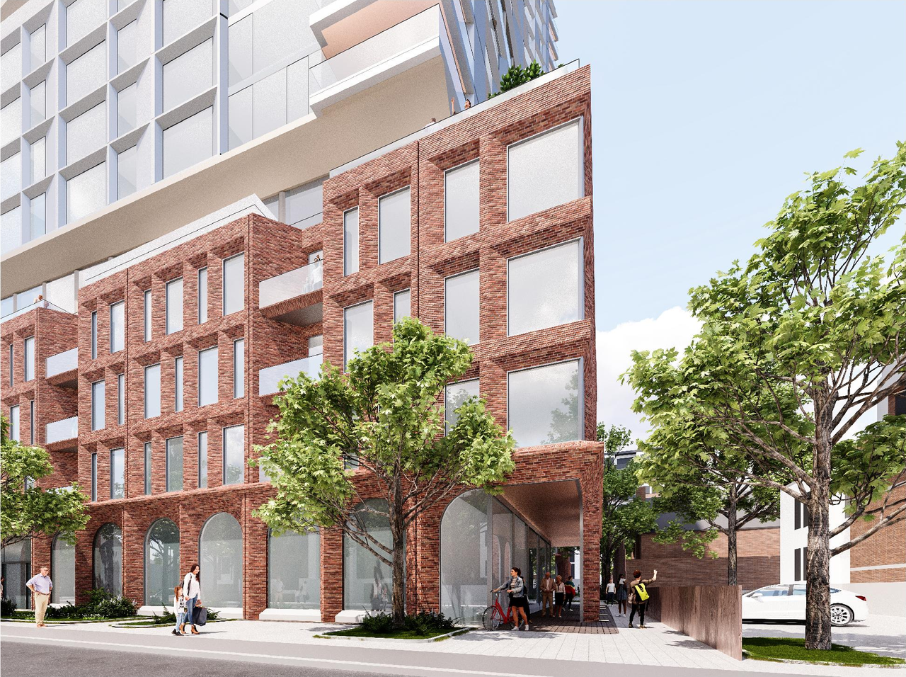Rendering of building from page 7 of the file '2026-01-27 - Design Brief - D09-04-20-0013'