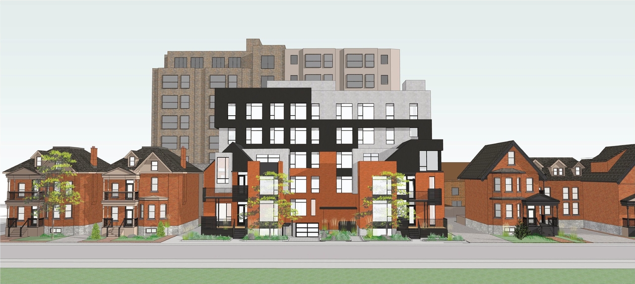 Rendering of building from page 1 of the file '283-285 McLeod - Proposed Renderings'