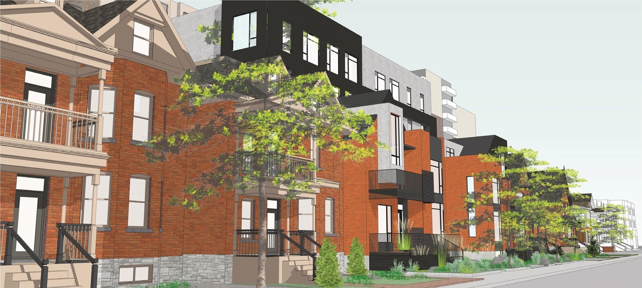 Rendering of building from page 4 of the file '283-285 McLeod - Proposed Renderings'