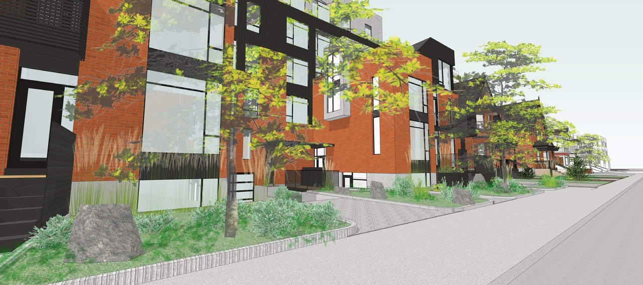 Rendering of building from page 6 of the file '283-285 McLeod - Proposed Renderings'