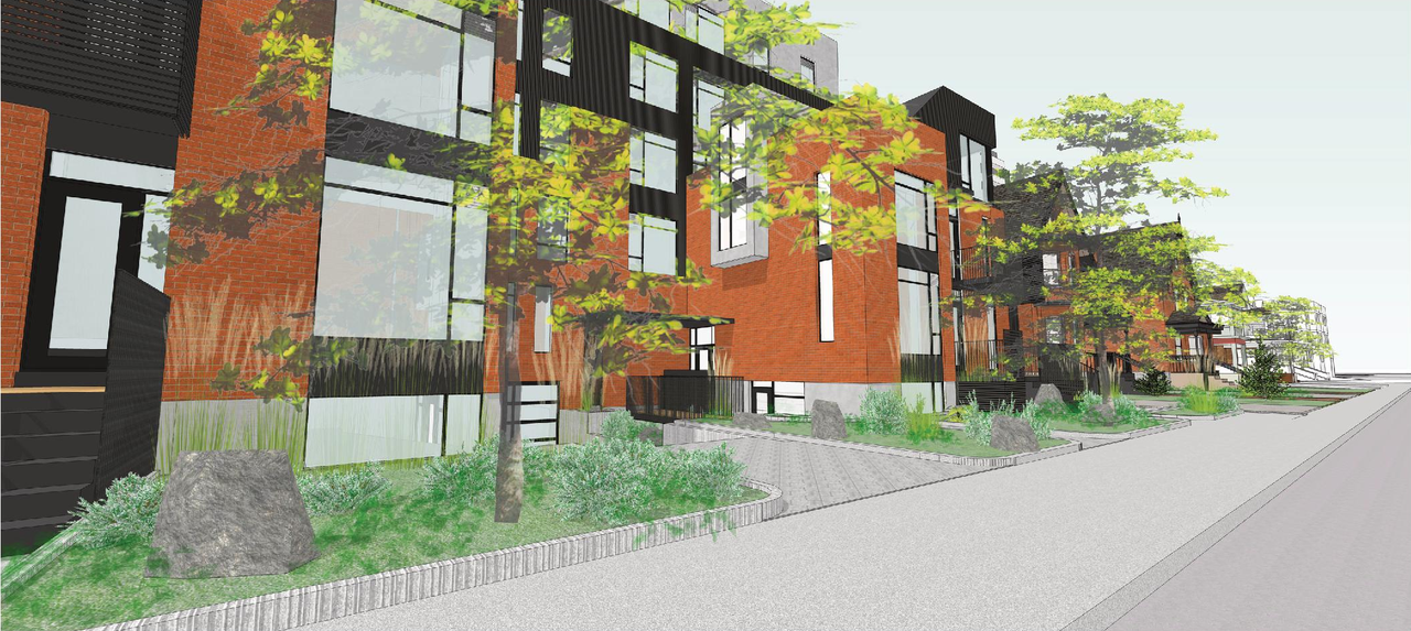 Rendering of building from page 6 of the file '283-285 McLeod - Proposed Renderings'