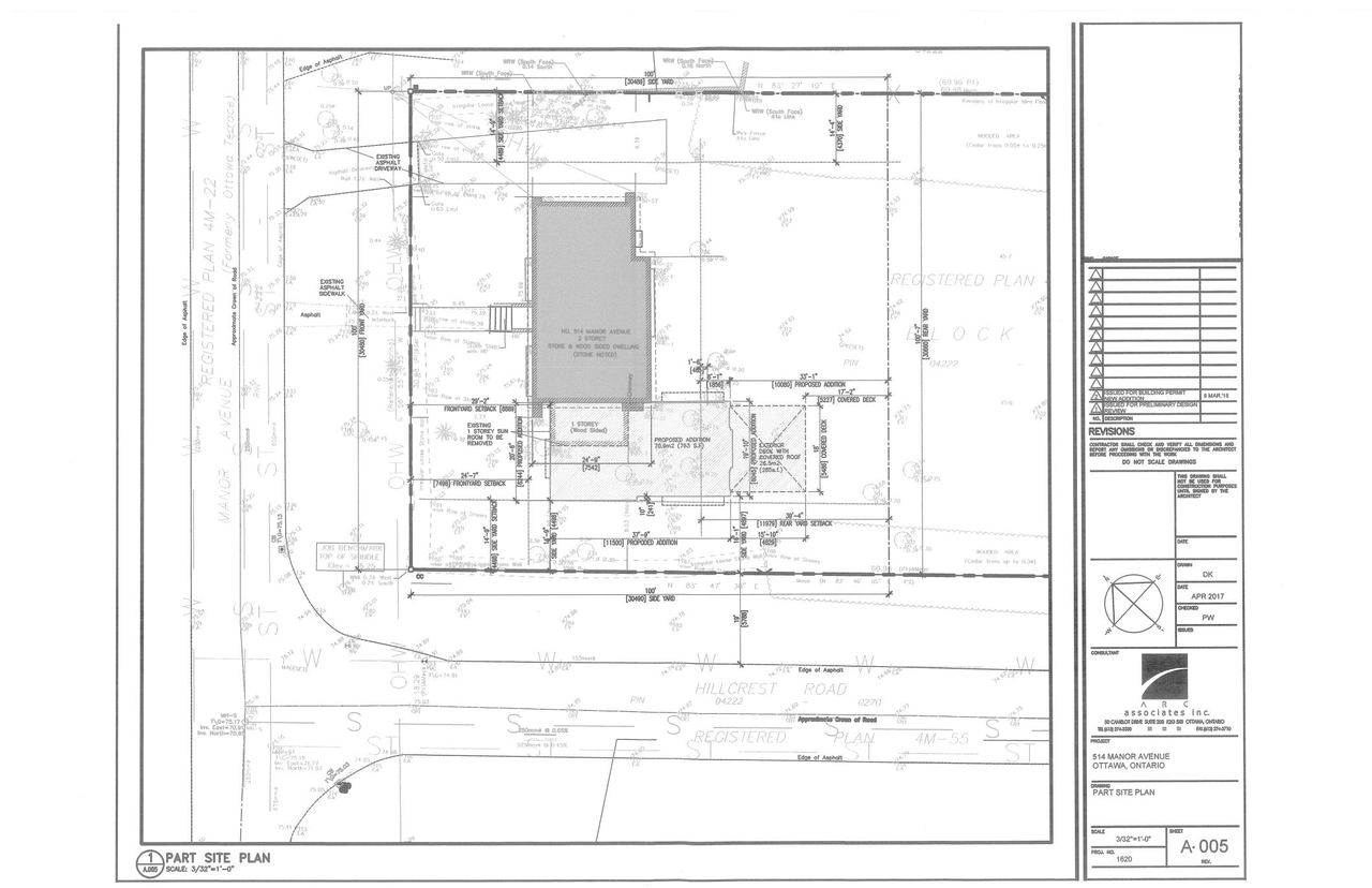 Construction site plan for project from page 4 of the file '2023-03 Elevations and Renderings'