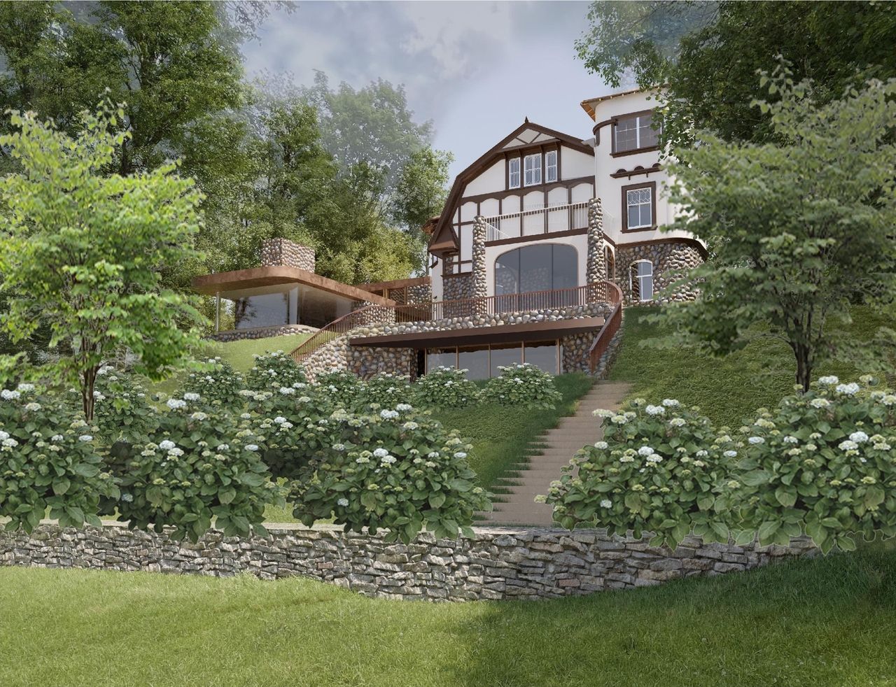 Rendering of building from page 2 of the file '245 Sylvan - Renderings'