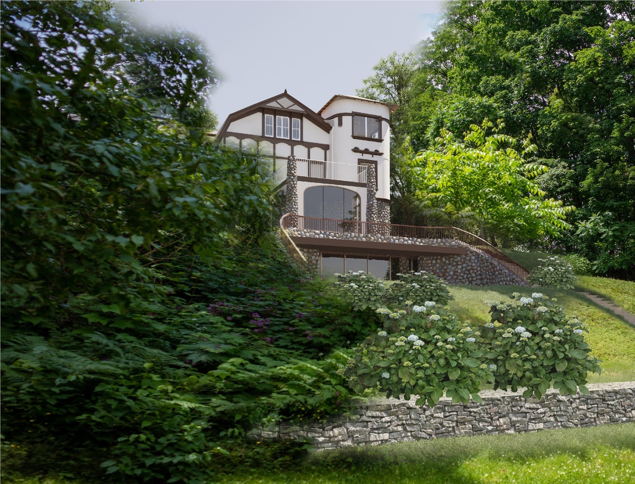 Rendering of building from page 2 of the file '245 Sylvan - Renderings'