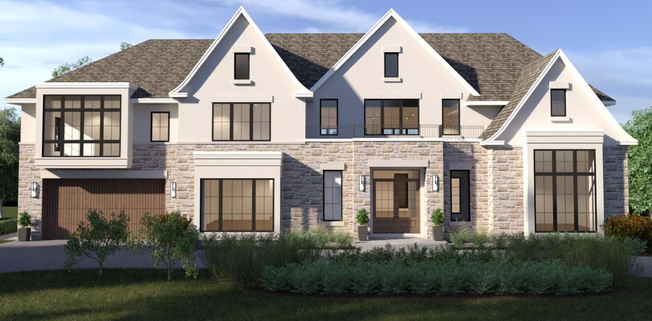 Rendering of building from page 1 of the file '125 Lakeway - Proposed Renderings and Streetscape (October 2023)'