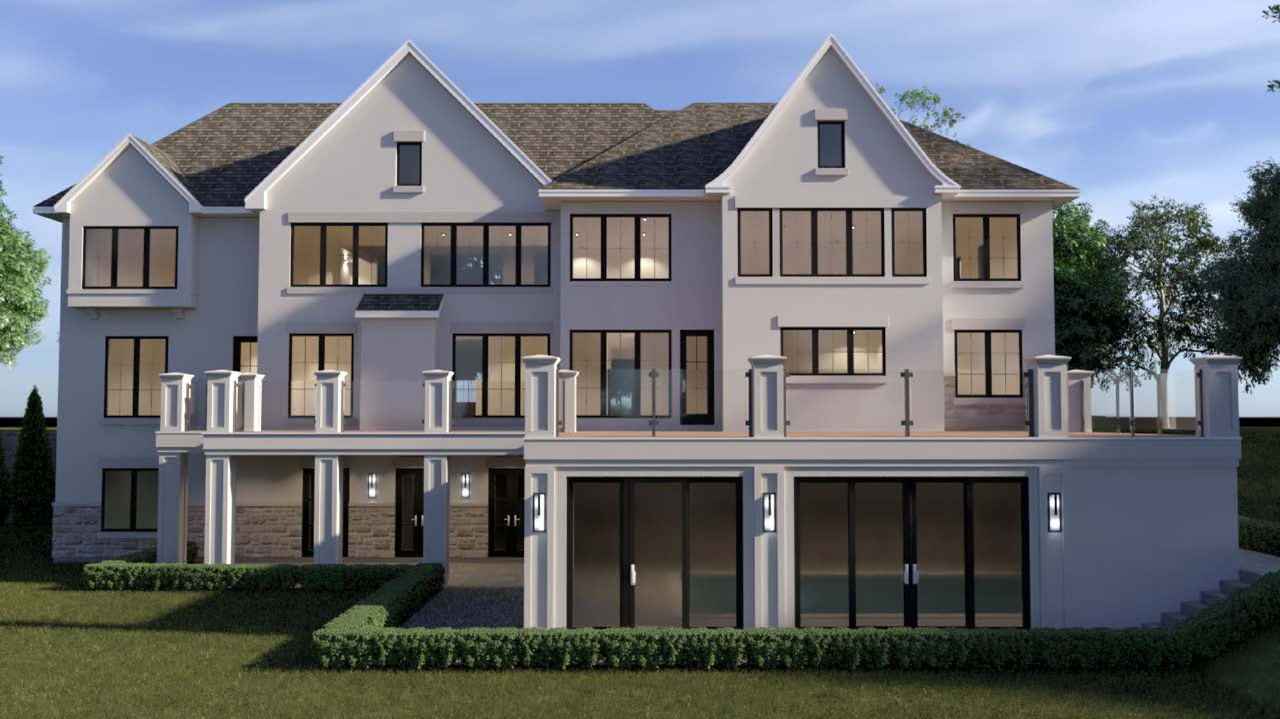 Rendering of building from page 3 of the file '125 Lakeway - Proposed Renderings and Streetscape (October 2023)'
