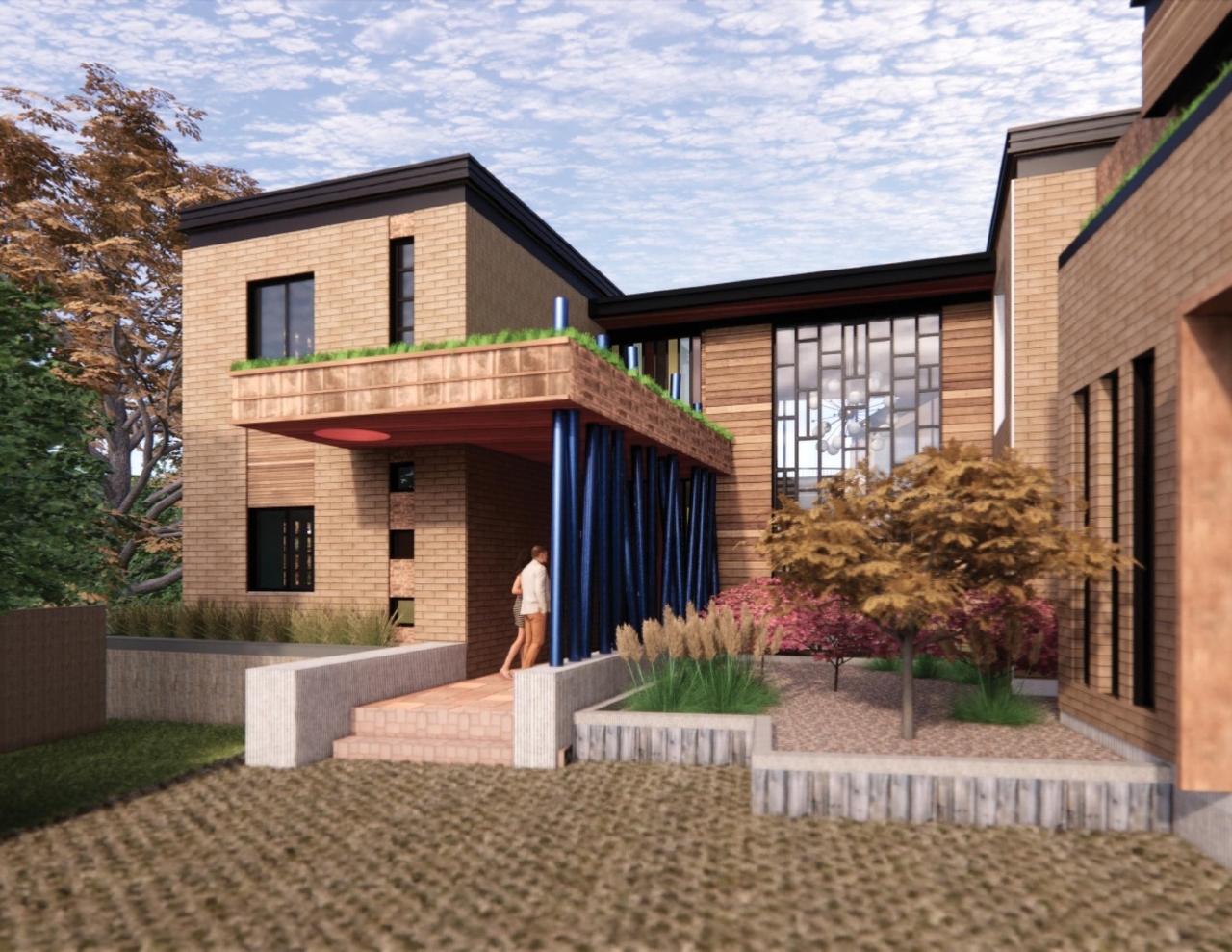 Rendering of building from page 12 of the file '480 Cloverdale - Renderings'