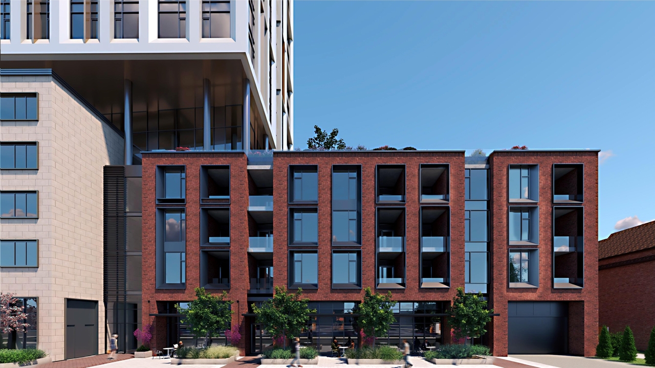 Rendering of building from page 10 of the file '359 Kent Street - Rendered Views'