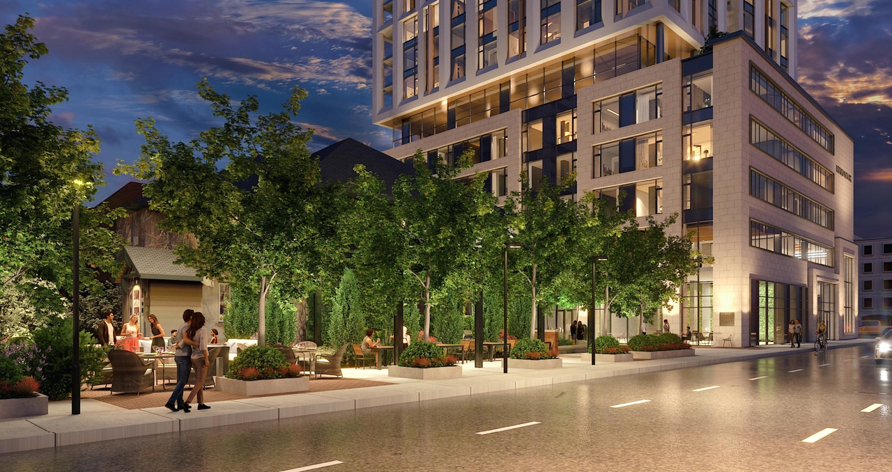 Rendering of building from page 11 of the file '359 Kent Street - Rendered Views'