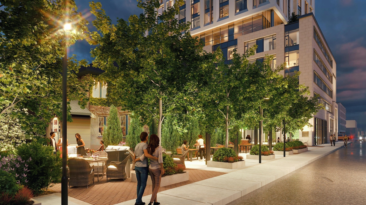 Rendering of building from page 12 of the file '359 Kent Street - Rendered Views'