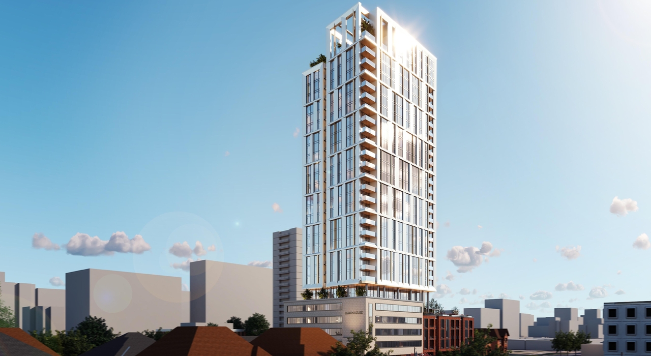 Rendering of building from page 5 of the file '359 Kent Street - Rendered Views'