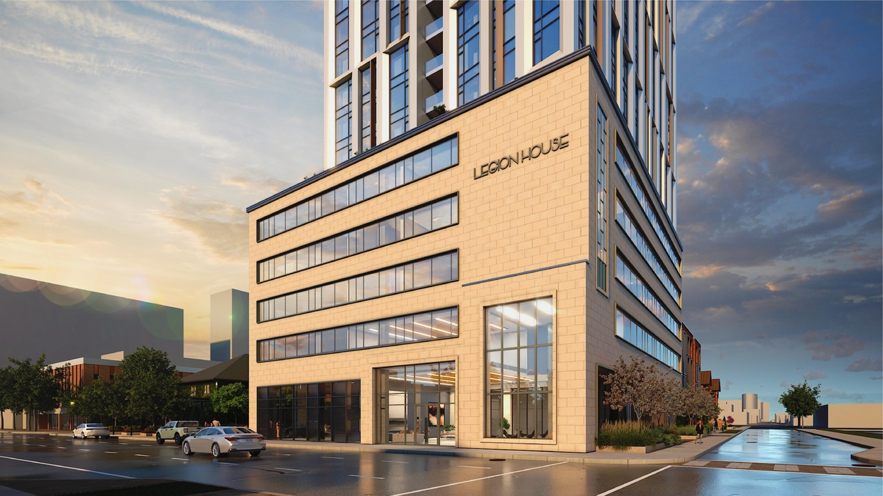 Rendering of building from page 6 of the file '359 Kent Street - Rendered Views'