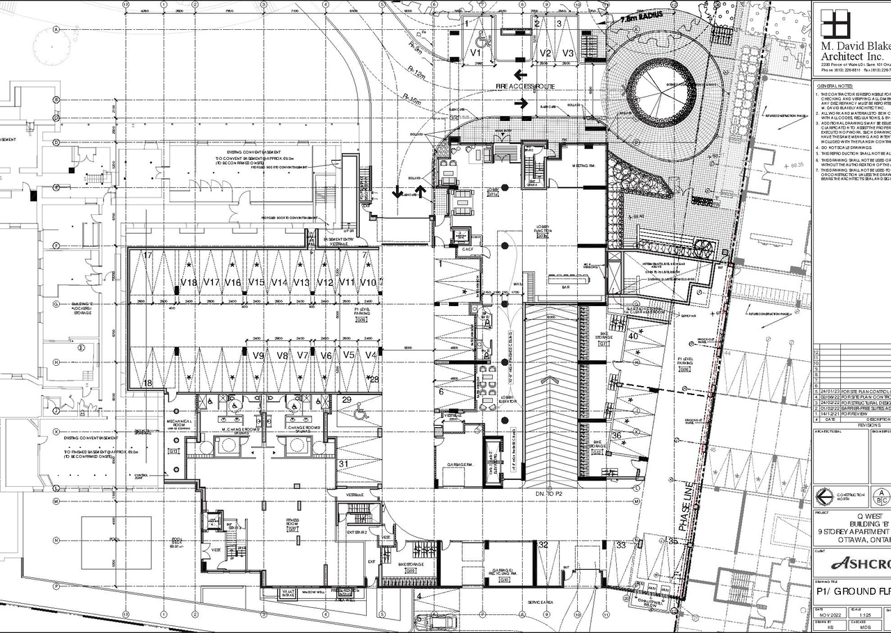 Construction site plan for project from page 11 of the file '2023-08-22 Design Brief'