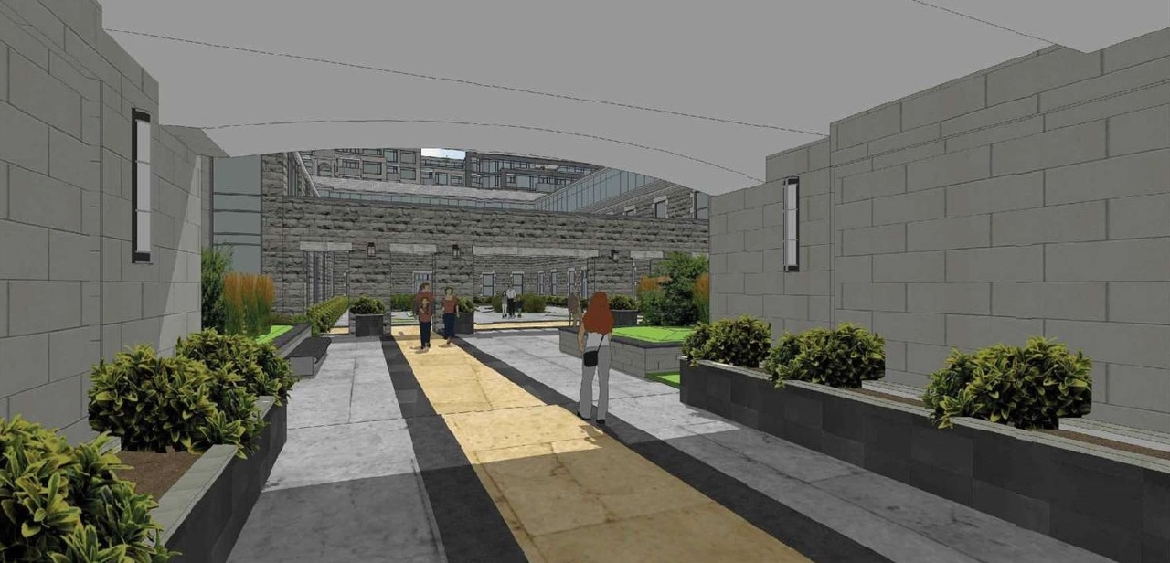 Rendering of building from page 25 of the file '2023-08-22 Design Brief'